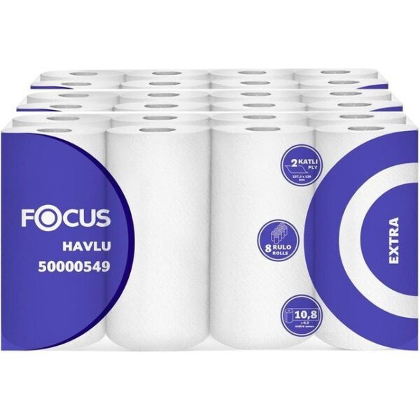 Focus Extra Kağıt Havlu Çift Katlı 22.75 x 12 cm 90 Yaprak - 24 Adet (50000549)